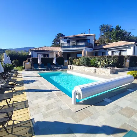 Cote Et - Standing Dans Avec Piscine Et Vue דירה Taglio-Isolaccio